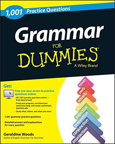 Book Cover Grammar: 1,001 Practice Questions For Dummies