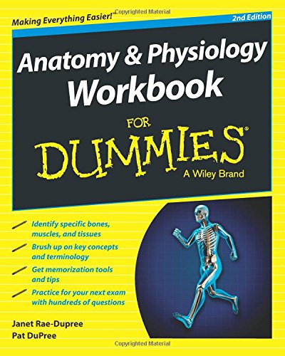 Book Cover Anatomy and Physiology Workbook For Dummies