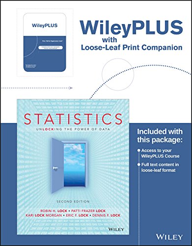 Book Cover Statistics: Unlocking the Power of Data, 2e WileyPLUS Registration Card + Loose-leaf Print Companion