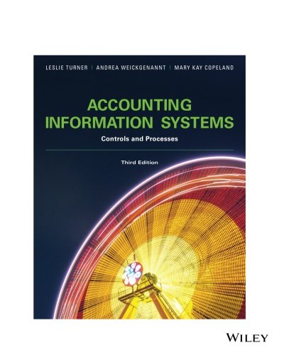 Book Cover Accounting Information Systems: Controls and Processes, 3rd Edition: Controls and Processes