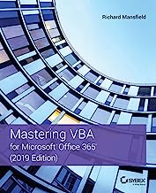 Book Cover Mastering VBA for Microsoft Office 365