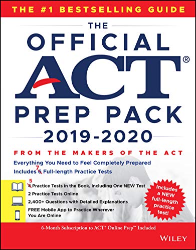 Book Cover The Official ACT Prep Pack 2019-2020 with 7 Full Practice Tests, (5 in Official ACT Prep Guide + 2 Online)