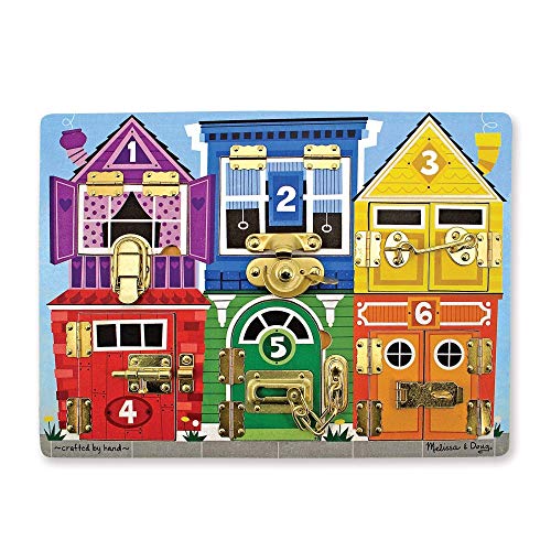 Book Cover Melissa & Doug Latches Wooden Activity Board