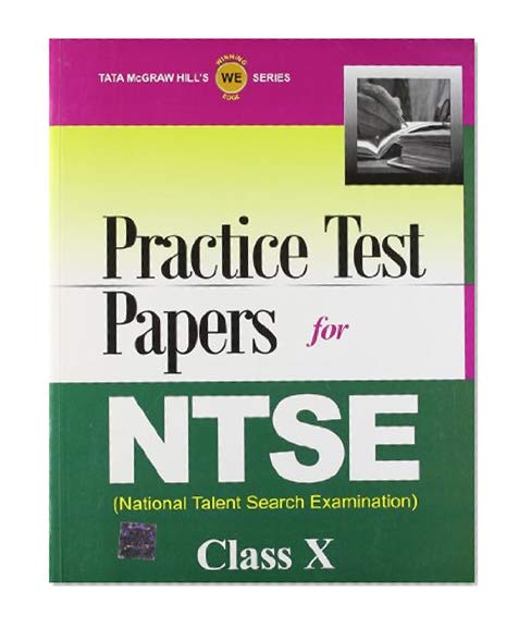 Book Cover Practice Test Papers for NTSE Class X