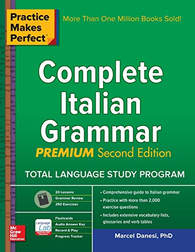 Book Cover Practice Makes Perfect: Complete Italian Grammar, Premium Second Edition