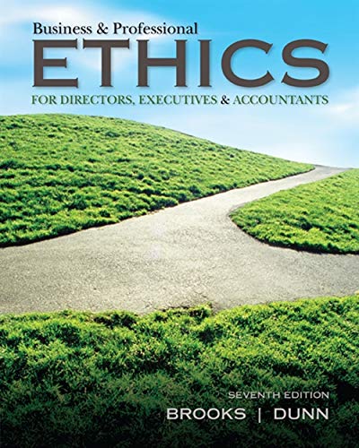 Book Cover Business & Professional Ethics