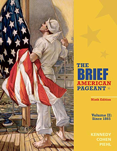 Book Cover The Brief American Pageant: A History of the Republic, Volume II: Since 1865