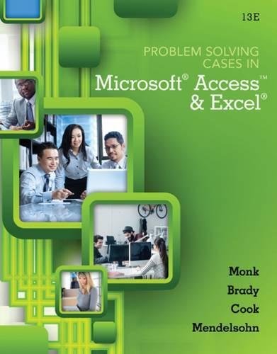 Book Cover Problem Solving Cases In Microsoft Access and Excel