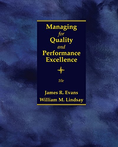 Book Cover Managing for Quality and Performance Excellence