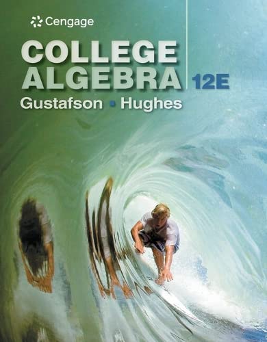 Book Cover Student Solutions Manual for Gustafson/Hughes’ College Algebra, 12th