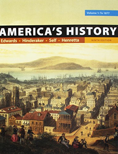 Book Cover America's History, Volume 1