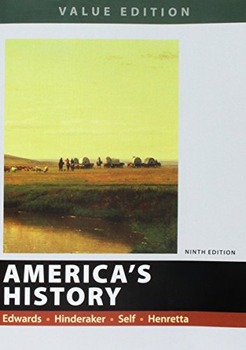 Book Cover America's History, Value Edition, Combined