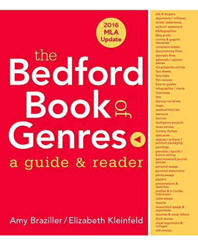 Book Cover The Bedford Book of Genres with 2016 MLA Update: A Guide & Reader