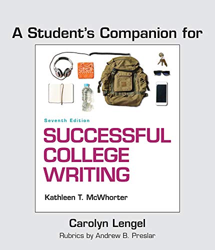 Book Cover A Student's Companion for Successful College Writing: Skills, Strategies, Learning Styles