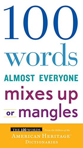 Book Cover 100 Words Almost Everyone Mixes Up or Mangles