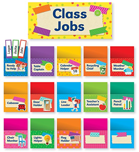 Book Cover Tape It Up!: Class Jobs Bulletin Board