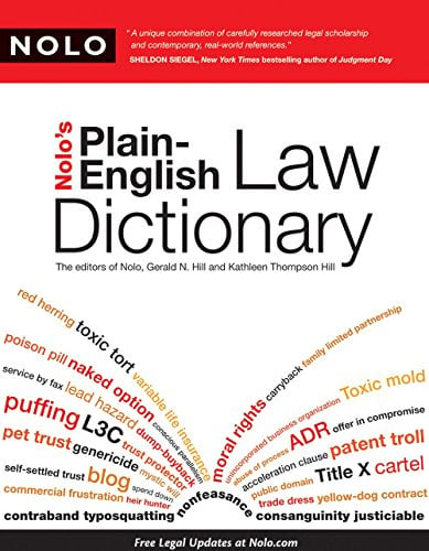 Book Cover Nolo's Plain-English Law Dictionary