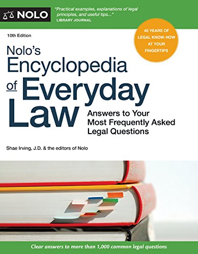 Book Cover Nolo's Encyclopedia of Everyday Law: Answers to Your Most Frequently Asked Legal Questions