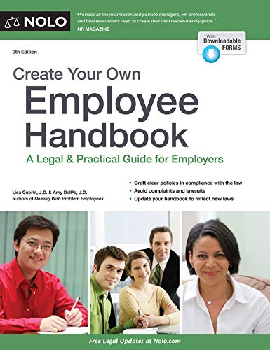 Book Cover Create Your Own Employee Handbook: A Legal & Practical Guide for Employers