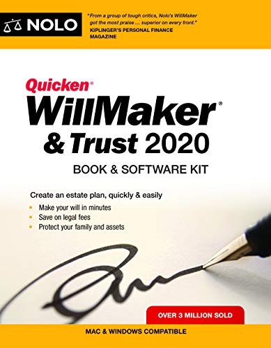 Book Cover Quicken Willmaker & Trust 2020: Book & Software Kit