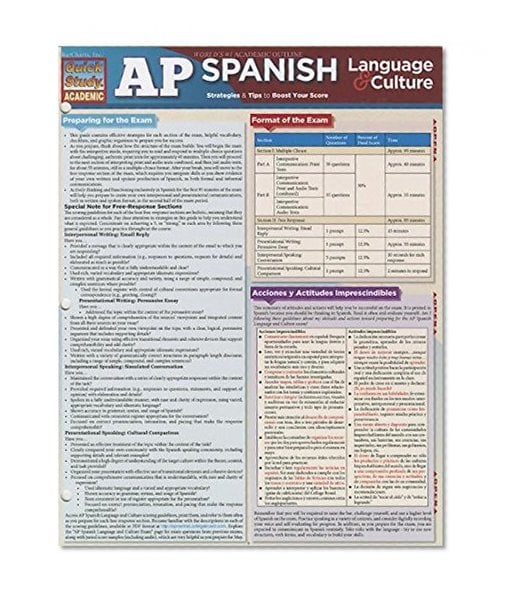 Book Cover Ap Spanish (Quick Study: Academic)