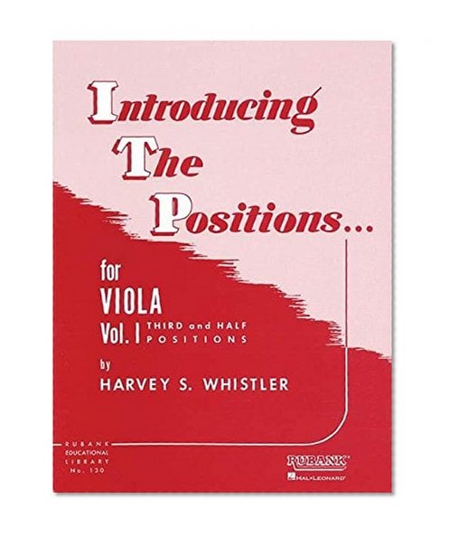 Book Cover Introducing the Positions for Viola: Volume 1 - Third and Half Positions (Rubank Educational Library)