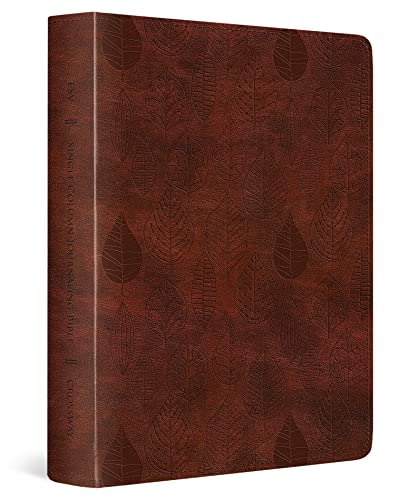 Book Cover ESV Single Column Journaling Bible (TruTone, Chestnut, Leaves Design)