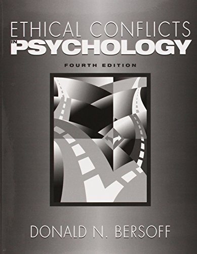 Book Cover Ethical Conflicts in Psychology