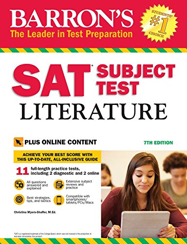 Book Cover SAT Subject Test Literature with Online Tests (Barron's Sat Subject Test Literature)