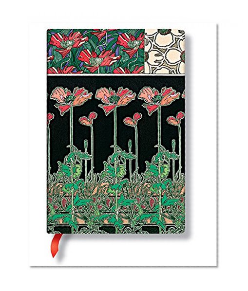 Book Cover Papaver Midi Lined Journal (Mucha)