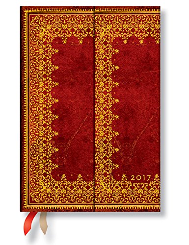 Book Cover Foiled Mini - 2017 Paperblanks Weekly Planner (4 x 5.5 Horizontal)