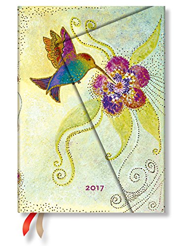 Book Cover Hummingbird Midi - Paperblanks 2017 Daily Planner (5 x 7 Day per Page)