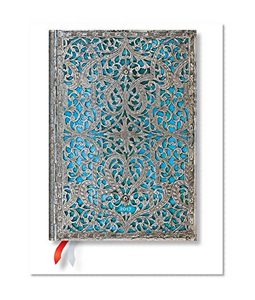 Book Cover Maya Blue Midi - Paperblanks 2017 Daily Planner (5 x 7 Day per Page)