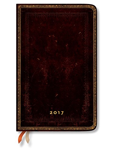 Book Cover Black Moroccan Maxi - Paperblanks 2017 Weekly Planner (5.5 x 8.25 Horizontal)