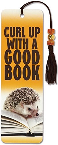 Book Cover Hedgehog Beaded Bookmark