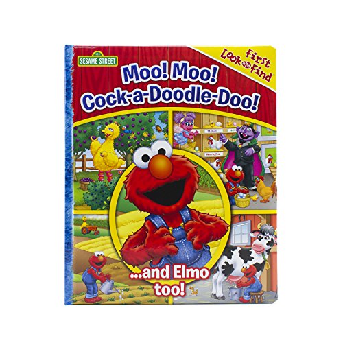 Book Cover Sesame Street - Moo! Moo! Cock-a-Doodle-Doo! ...and Elmo too! First Look and Find - PI Kids