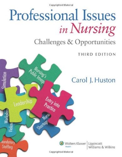 Book Cover Professional Issues in Nursing: Challenges and Opportunities
