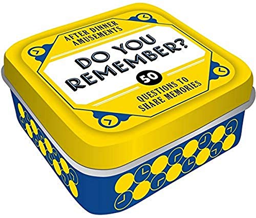 Book Cover After Dinner Amusements: Do You Remember? 50 Questions to Share Memories (Conversation Game for Family and Friends, Gift for Host or Hostess)