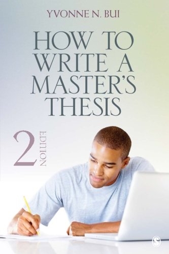 Book Cover How to Write a Master's Thesis