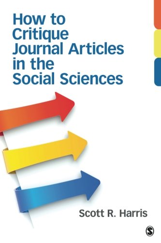 Book Cover How to Critique Journal Articles in the Social Sciences