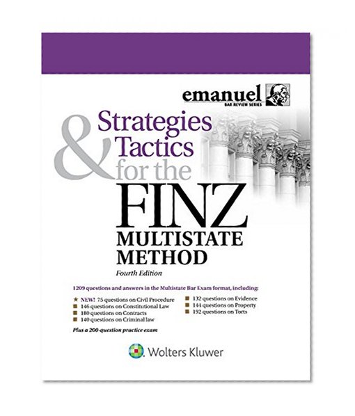 Book Cover Strategies & Tactics for the FINZ Multistate Method (Emmanuel Bar Review) (Emanuel Bar Review)