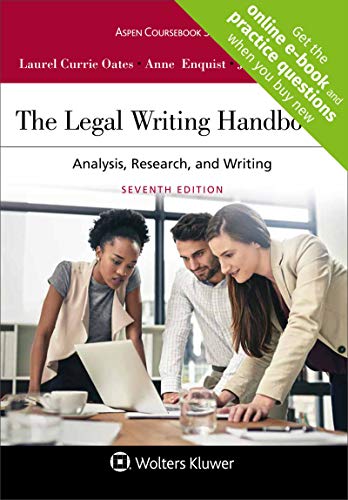 Book Cover The Legal Writing Handbook: Analysis, Research, and Writing (Aspen Coursebook)