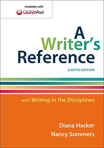 Book Cover A Writer's Reference with Writing in the Disciplines