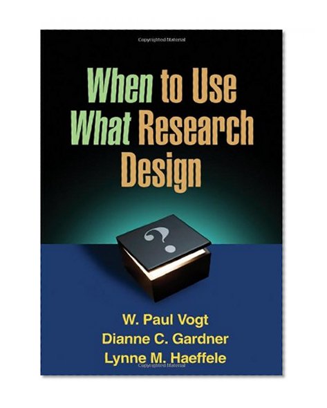 Book Cover When to Use What Research Design