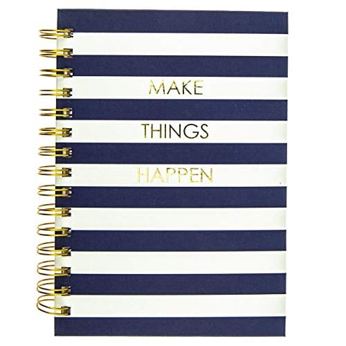 Book Cover Navy Stripe - Hard Cover Journal