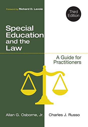 Book Cover Special Education and the Law: A Guide for Practitioners