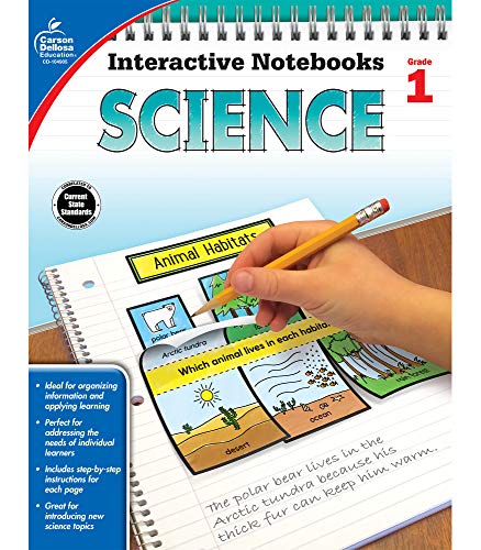 Book Cover Carson Dellosa | Science Interactive Notebook | 1st Grade, 96pgs (Interactive Notebooks)
