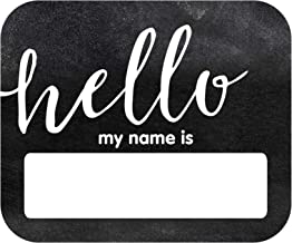 Book Cover Schoolgirl Style Industrial Chic Hello Name Tags (150063)