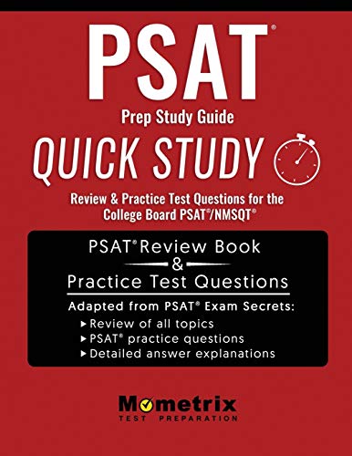 Book Cover PSAT Prep Study Guide: Quick Study Review & Practice Test Questions for the College Board PSAT/NMSQT
