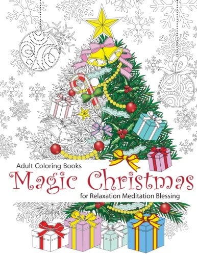 Book Cover Adult Coloring Book: Magic Christmas : for Relaxation Meditation Blessing (Volume 8)